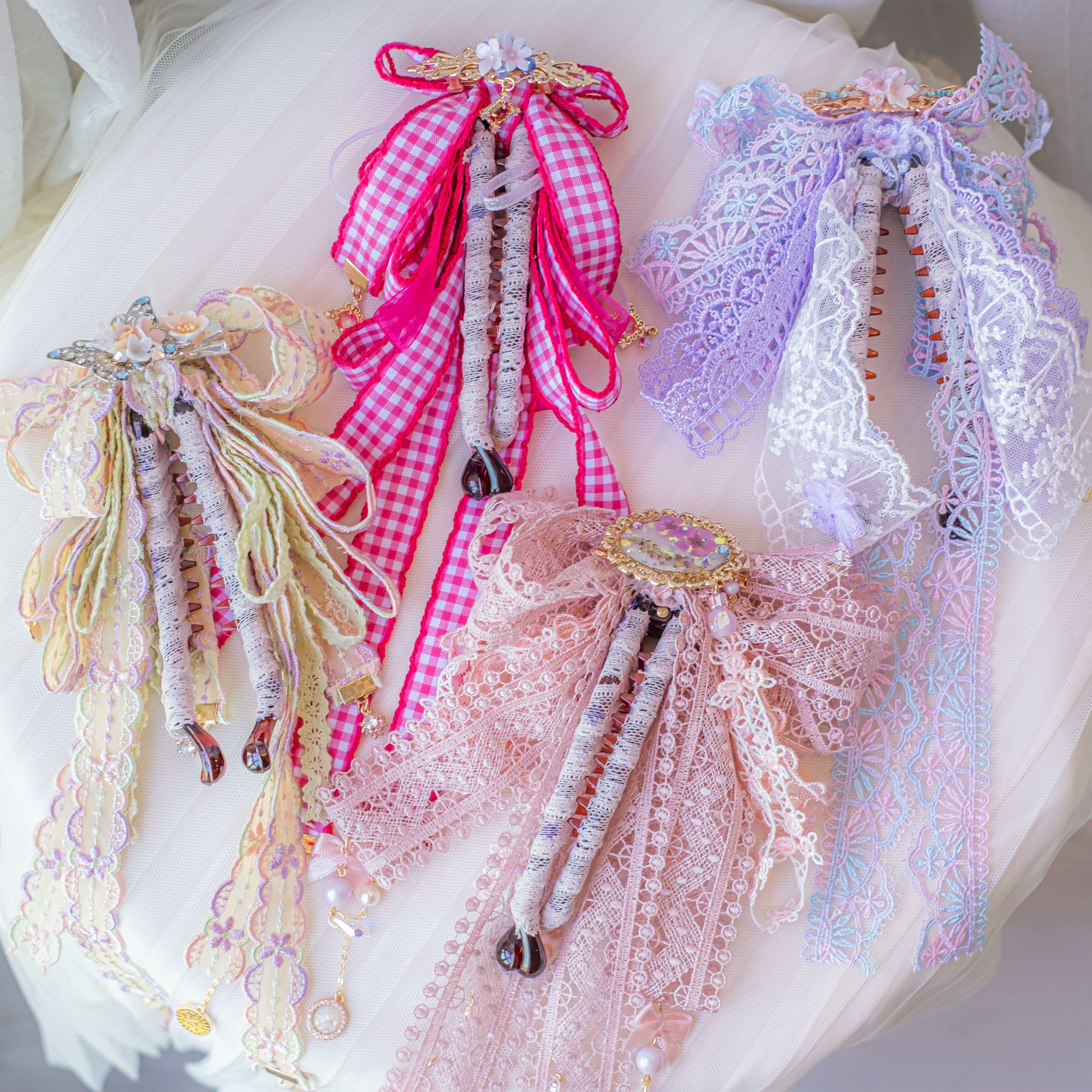 ➀➀ "Candy Stick" 2-way Banana Clip (4 Designs)