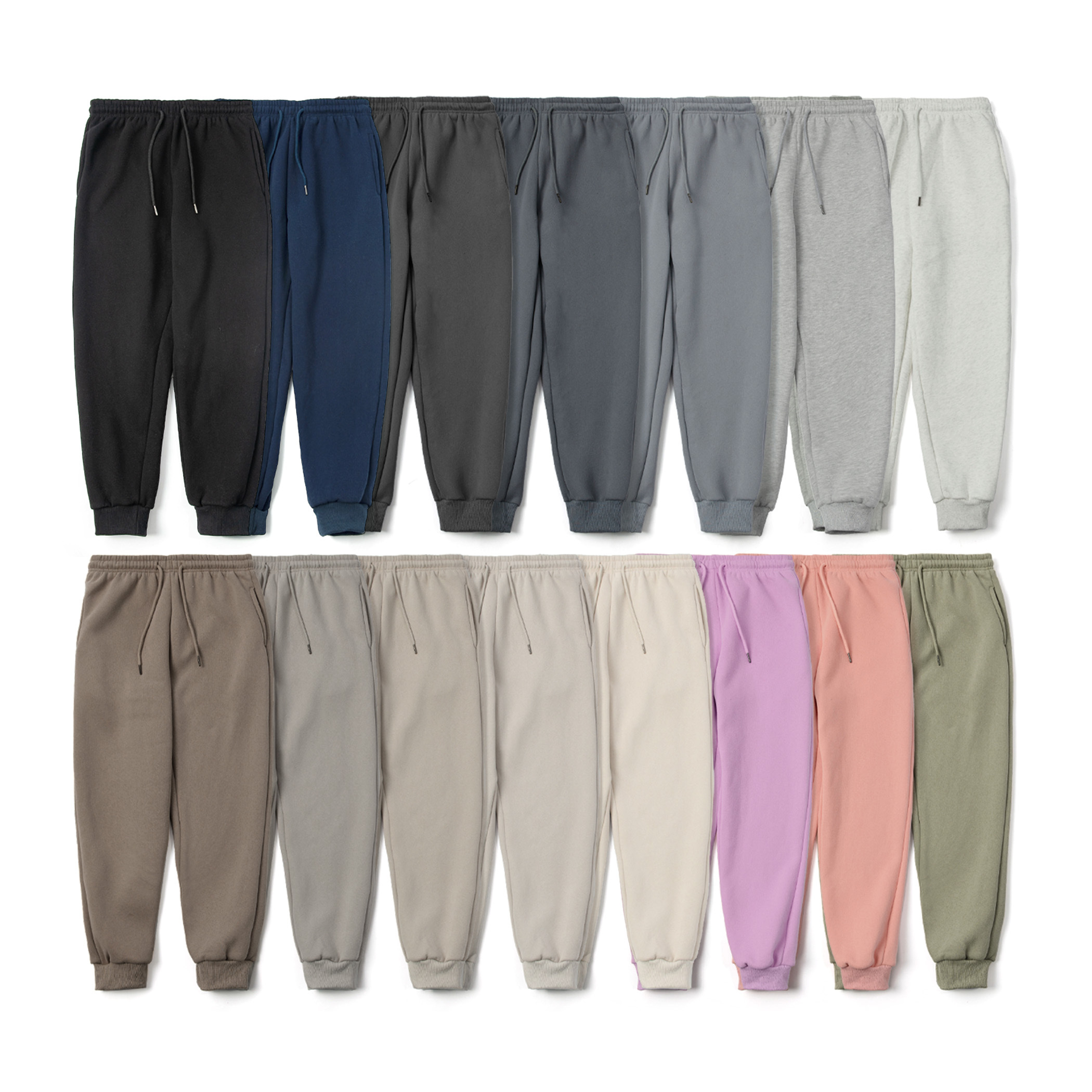 戶外休閒 15色 韓版素面 冬季保暖 內刷毛棉褲