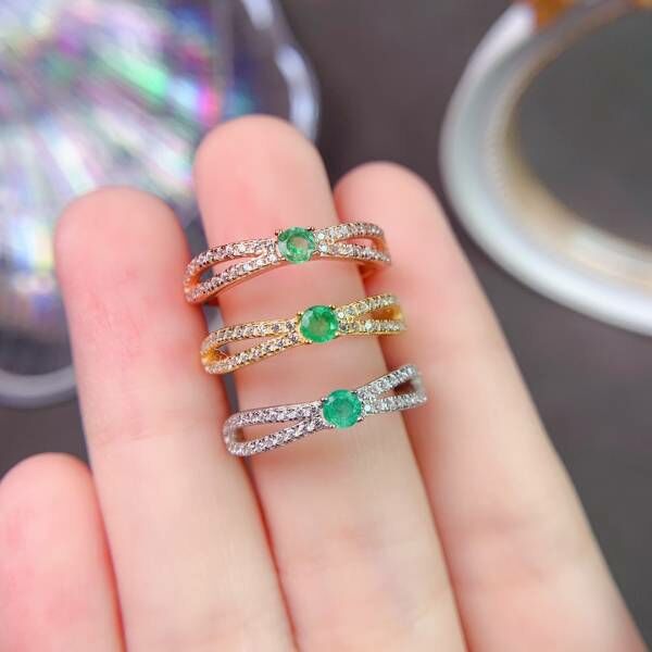 (11.14F)天然哥倫比亞祖母綠 戒指