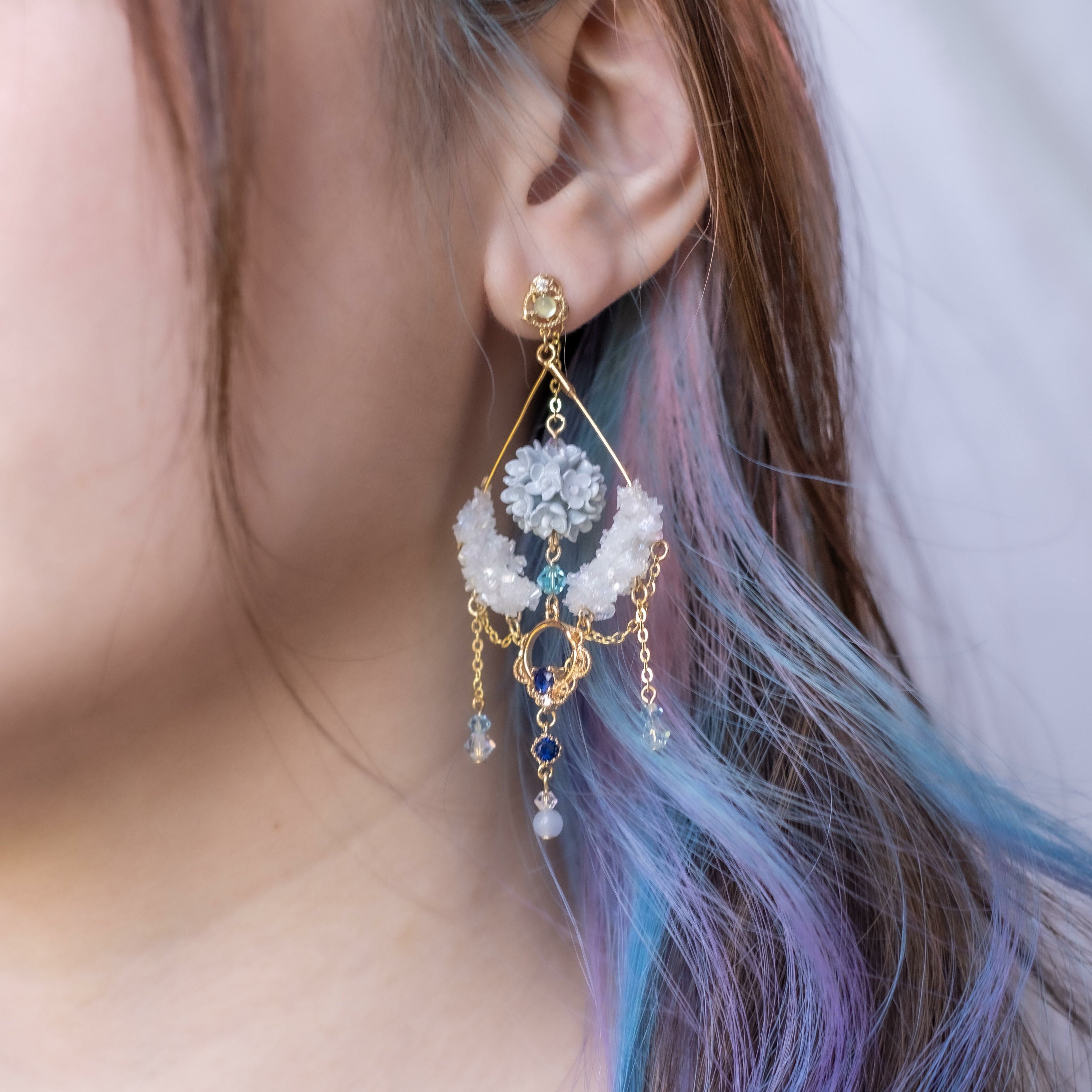 ➀➀ "Rainbow Collection" Mini Bouquet Earrings (7 Designs)