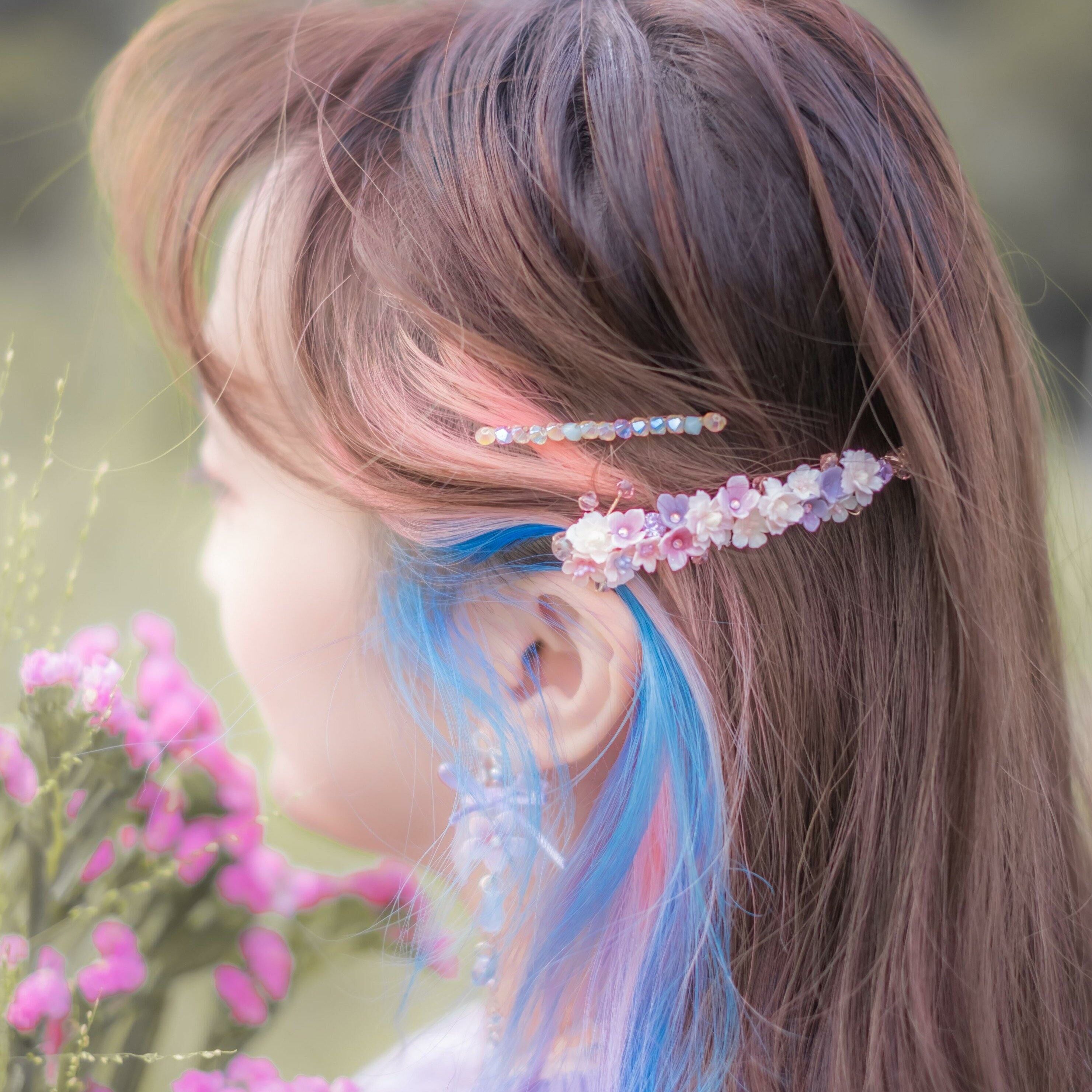 ➀➀ Floral Carpet Curvy Bobby Pin (8 Designs)