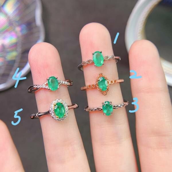 (11.14F)天然哥倫比亞祖母綠 戒指