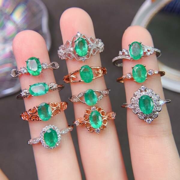 (11.14F)天然哥倫比亞祖母綠 戒指