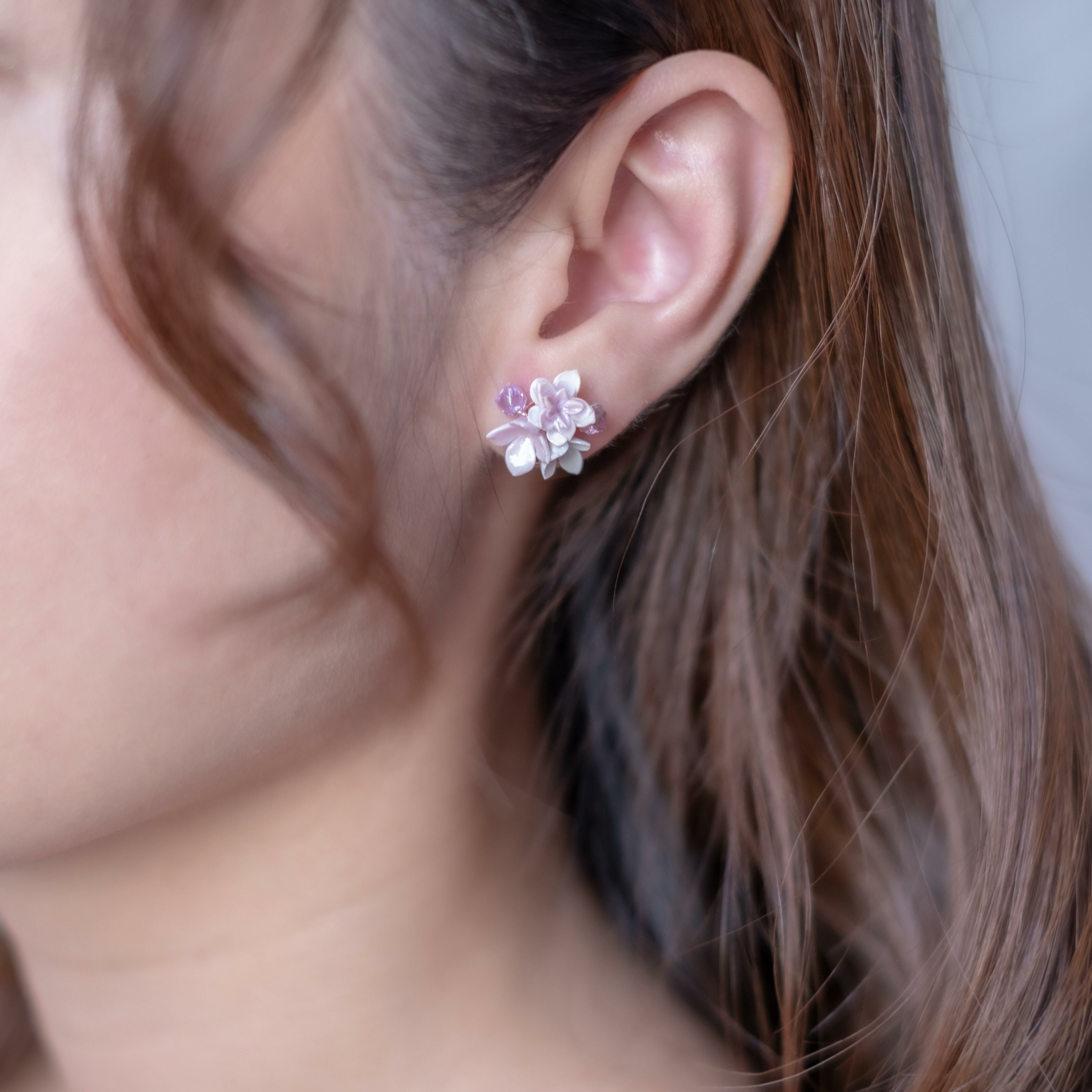 ➀➀ "Flower Field by the Window" S925 Earrings (7 Designs)