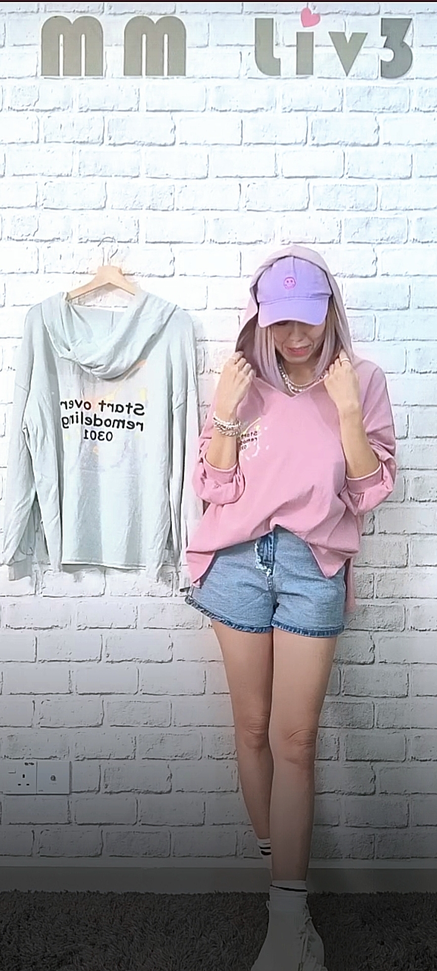 2441 RM139 🇰🇷Made in Korea ▶️韓國Start over油漆_長袖_帽T 👉B:140cm👈