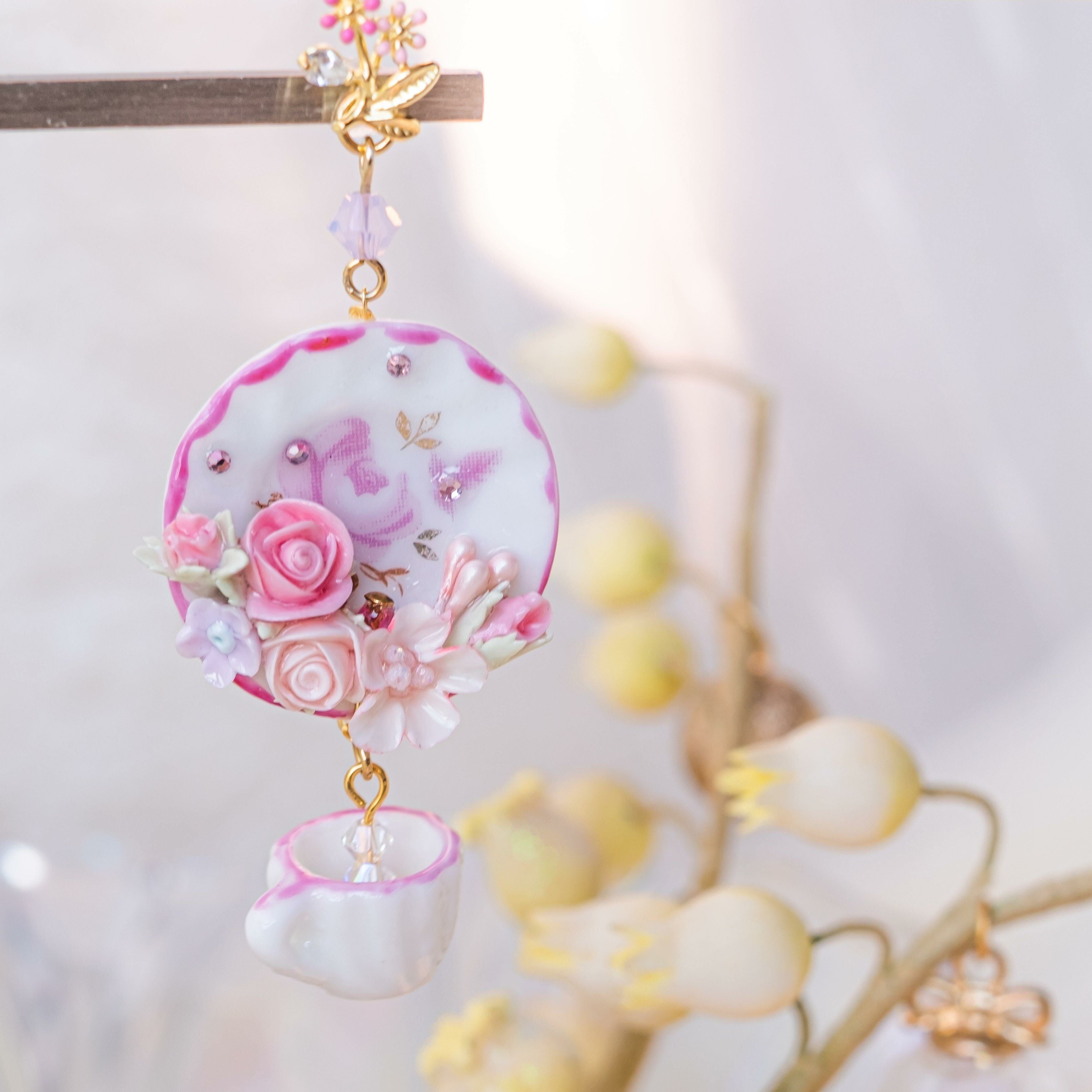 ➀➀ "Florette Tea Party" S925 Earrings (7 Designs)