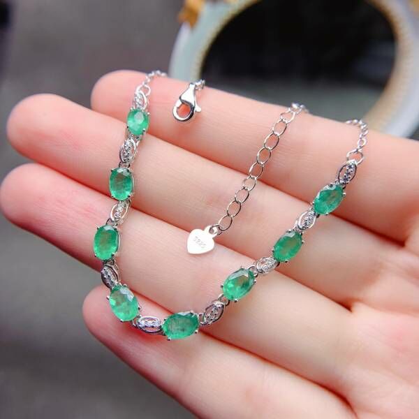 (11.14F)純天然祖母綠 手鍊