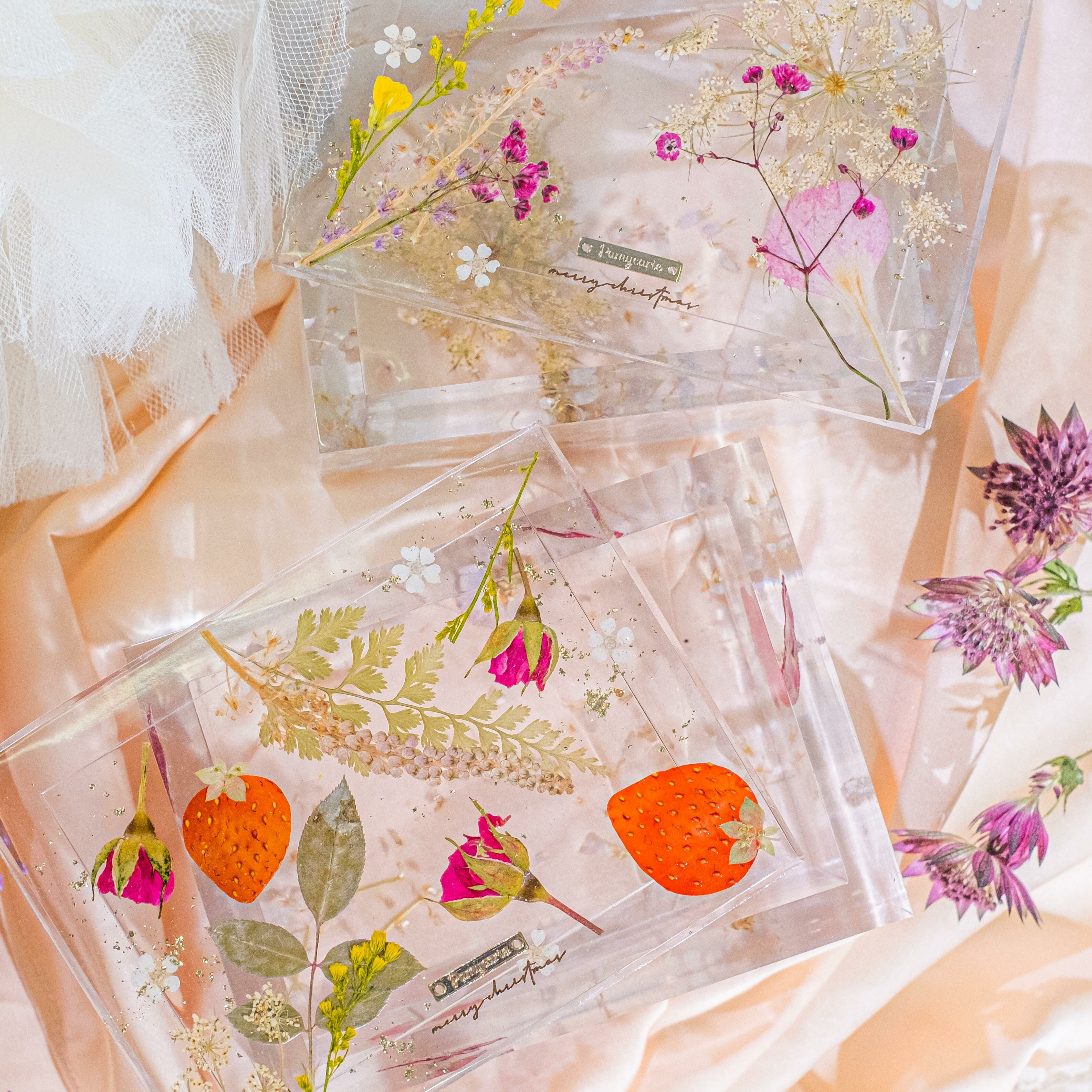 ➀➁ Dry Flower Hair Accessory Box (2 Designs)