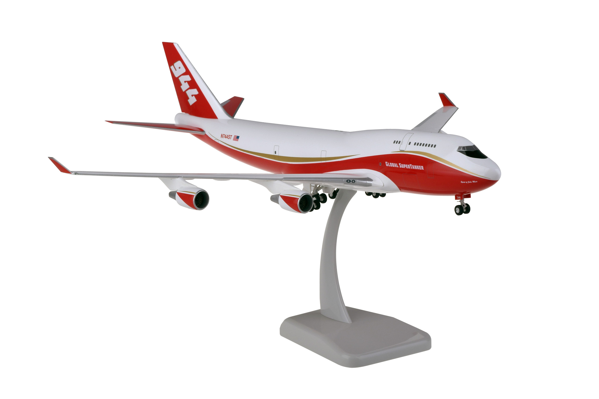 Hogan wings 1/200 長青國際航空 波音747-400BCF N744ST 超級滅火機