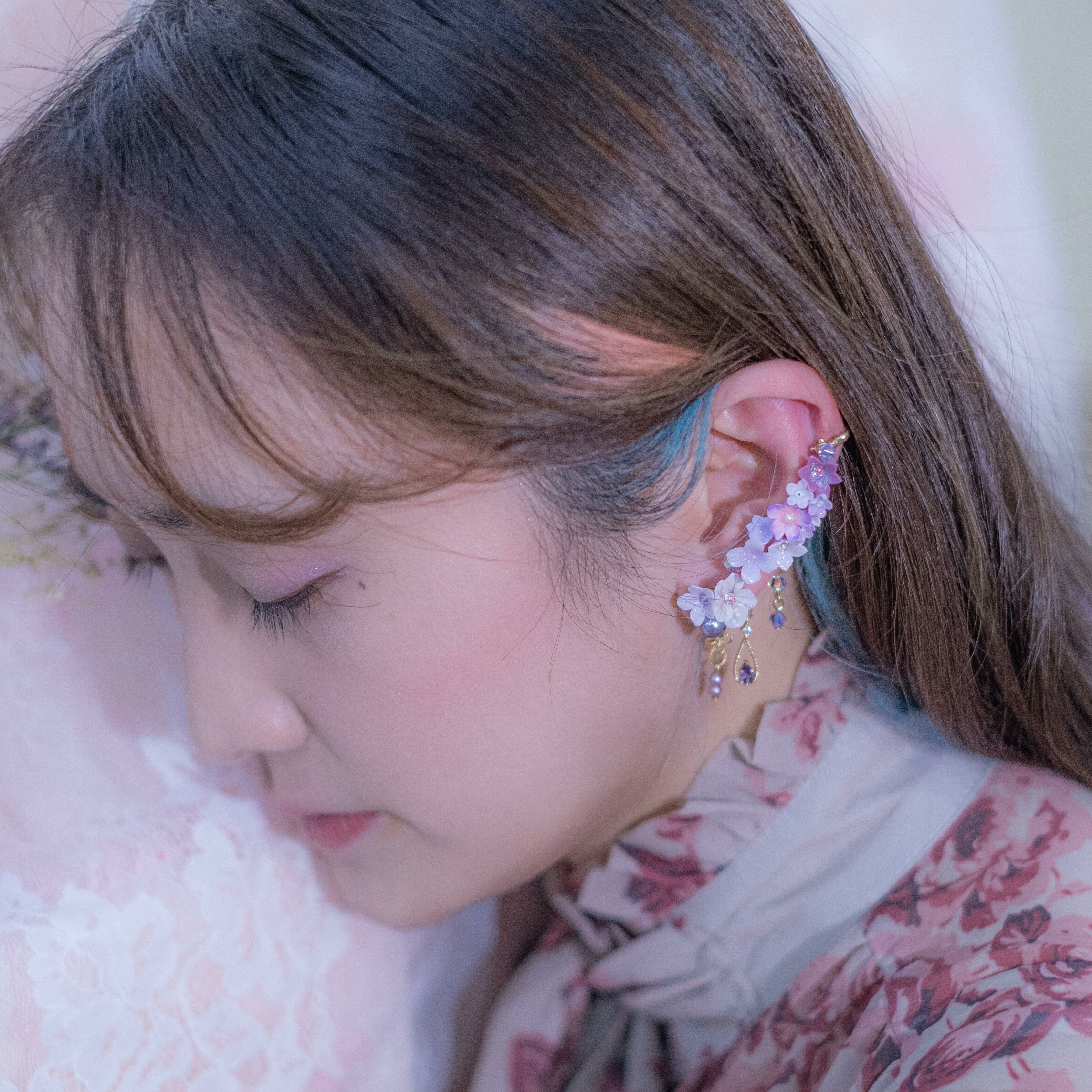 ➀➁ Floret Tree Ear Hook (10 Designs)