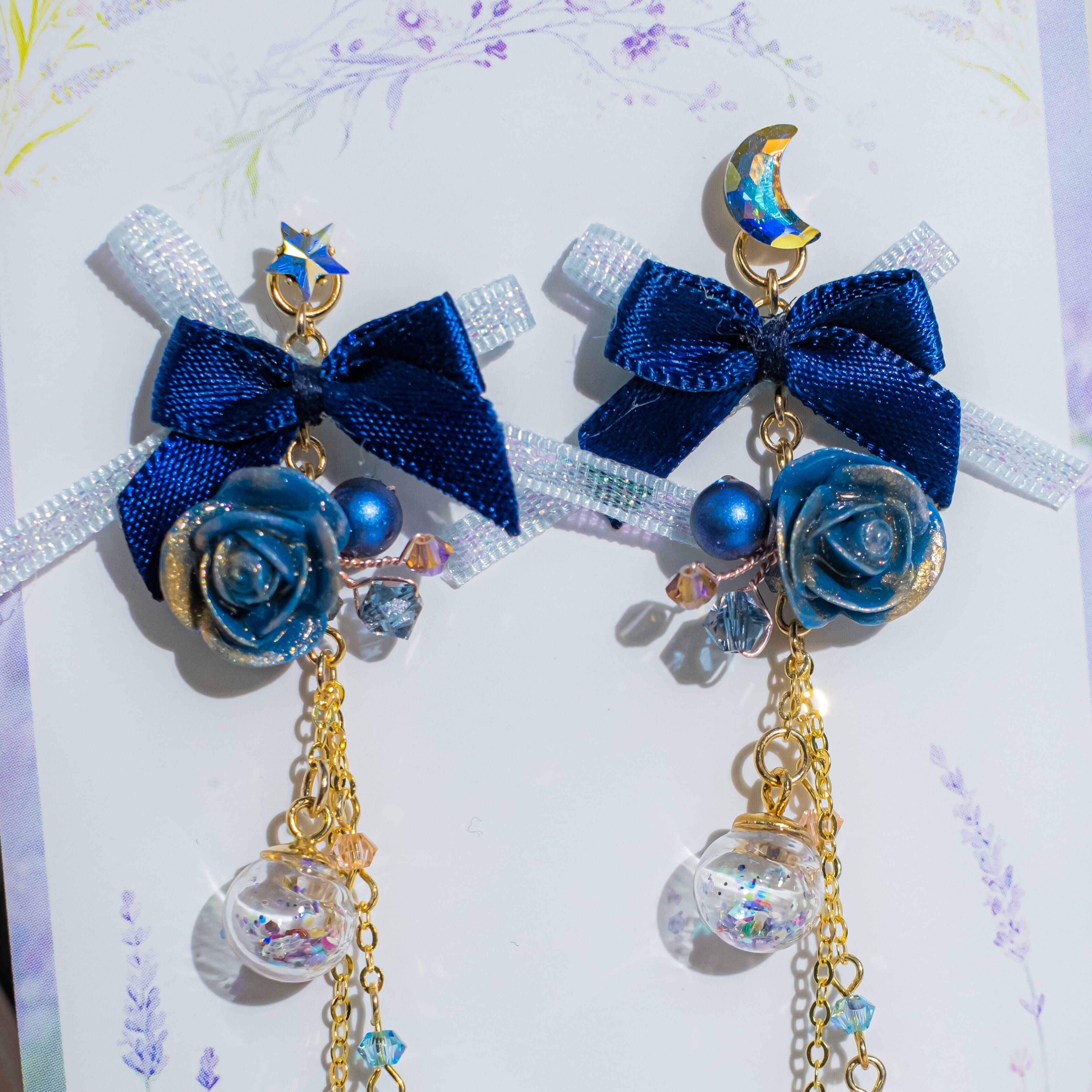 ➀➁ Ribbon Darling S925 Earrings (10 Designs)