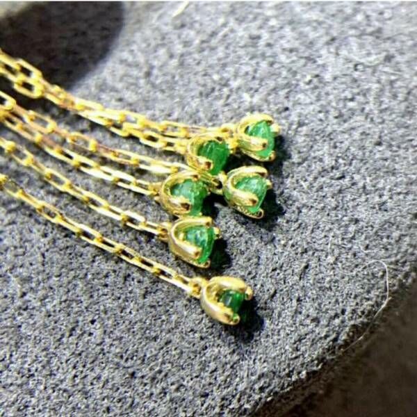 (11.14D)純天然哥倫比亞祖母綠 耳釘