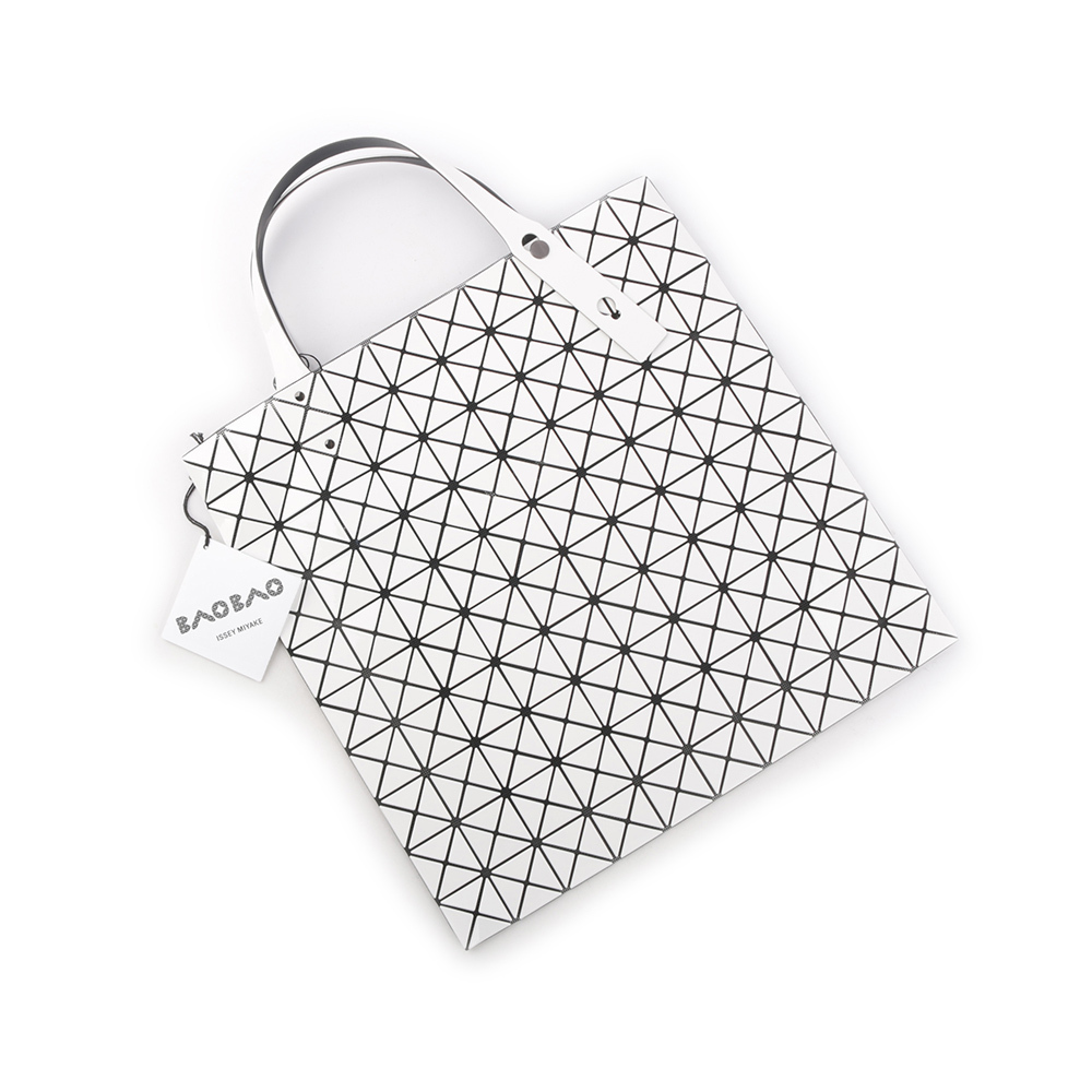 【ISSEY MIYAKE三宅一生】BAO BAO PRISM 10X10 亮面手提包(白色) AG043 01