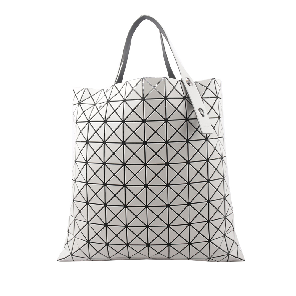 【ISSEY MIYAKE三宅一生】BAO BAO PRISM 10X10 啞光霧面手提包(淺灰色) AG503 11