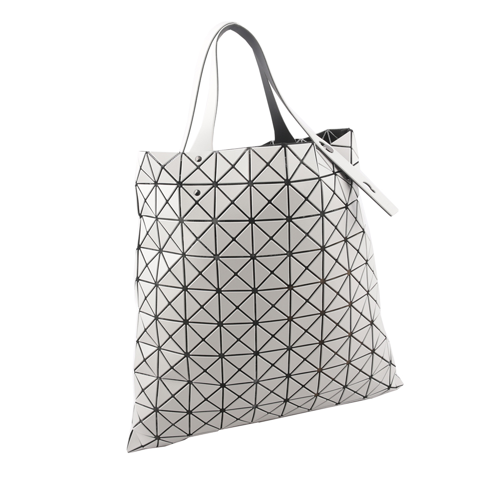 【ISSEY MIYAKE三宅一生】BAO BAO PRISM 10X10 啞光霧面手提包(淺灰色) AG503 11