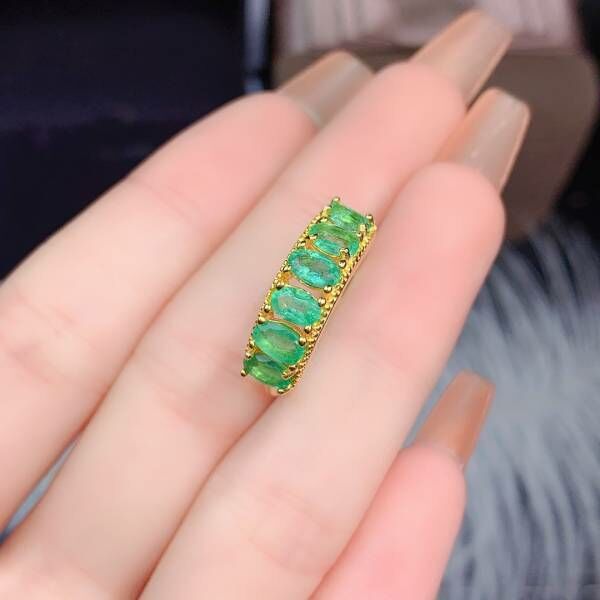 (11.14D)天然哥倫比亞祖母綠 戒指