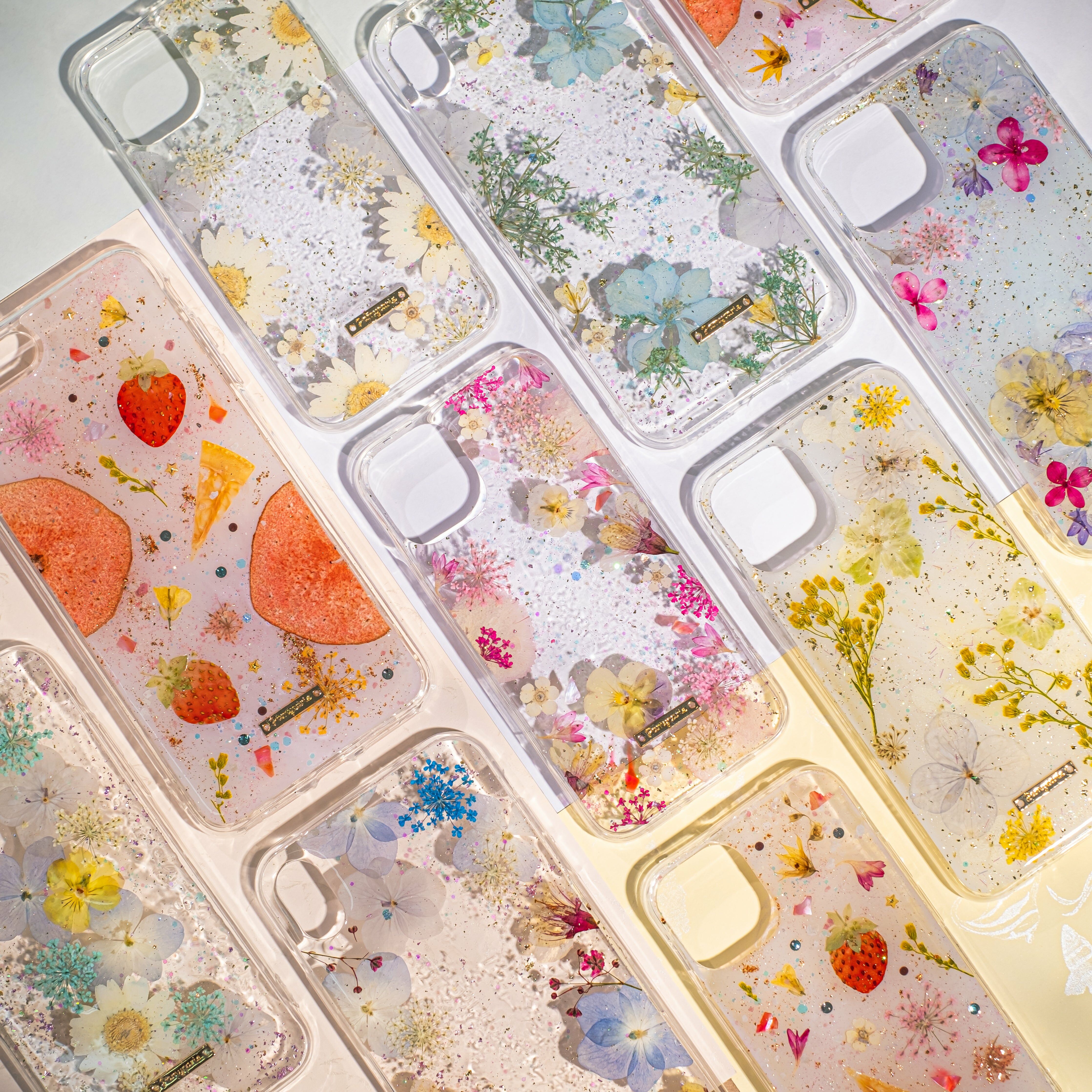 ⑤ Floral Jelly Resin Phone Case (11 Designs)