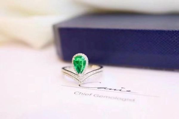 (11.14C)天然哥倫比亞祖母綠 戒指