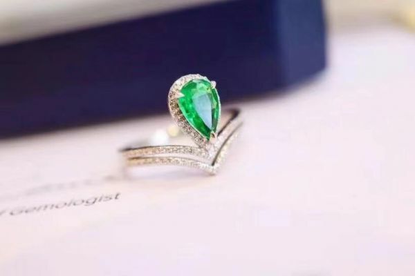 (11.14C)天然哥倫比亞祖母綠 戒指