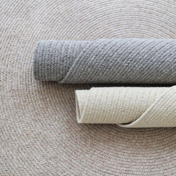 純色羊毛編織地毯