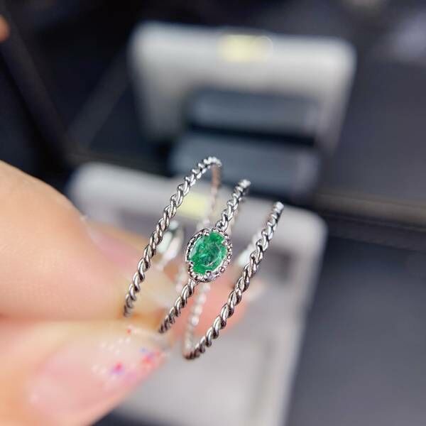 (11.14C)天然哥倫比亞祖母綠 戒指