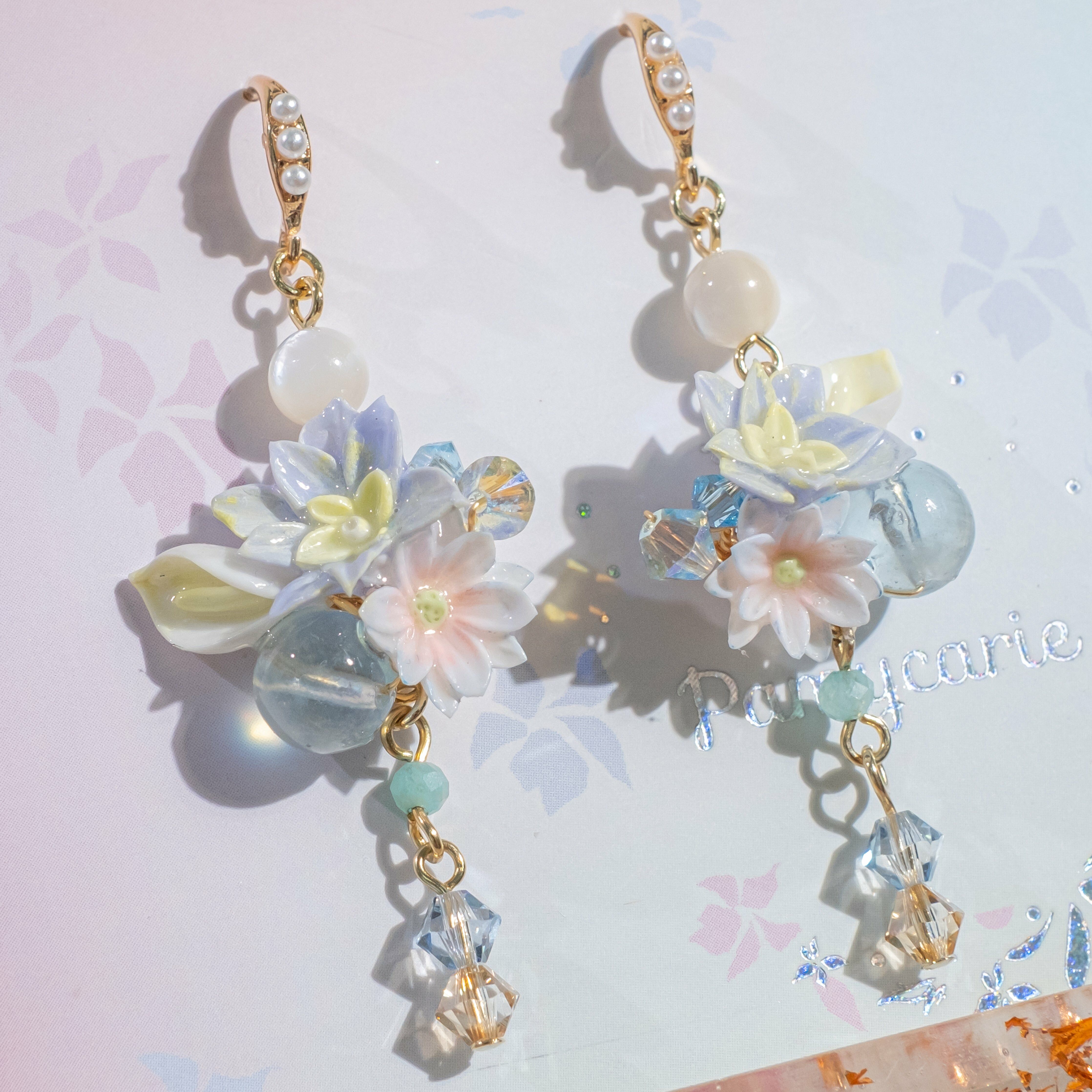 ⑥ Classy Little Bouquet S925 Earrings/Clip Earrings (10 Designs)