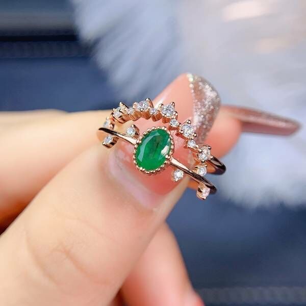 (11.14C)天然哥倫比亞祖母綠 戒指