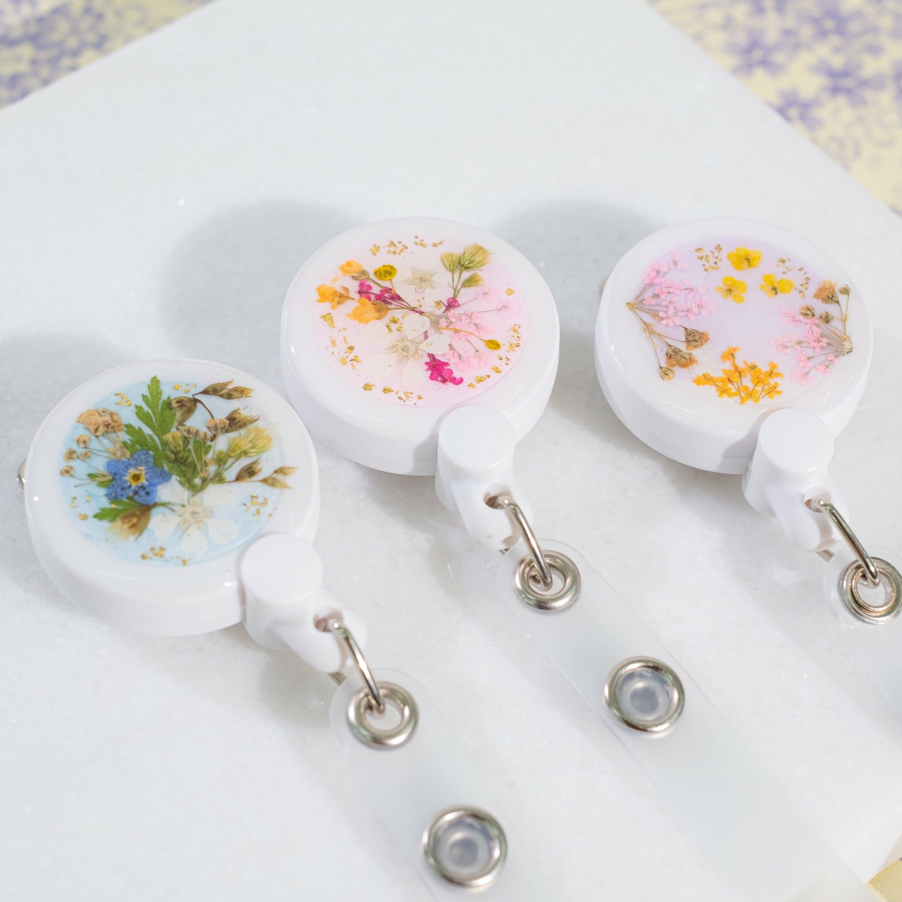 ⑥ Floral Badge Reels (6 Designs)