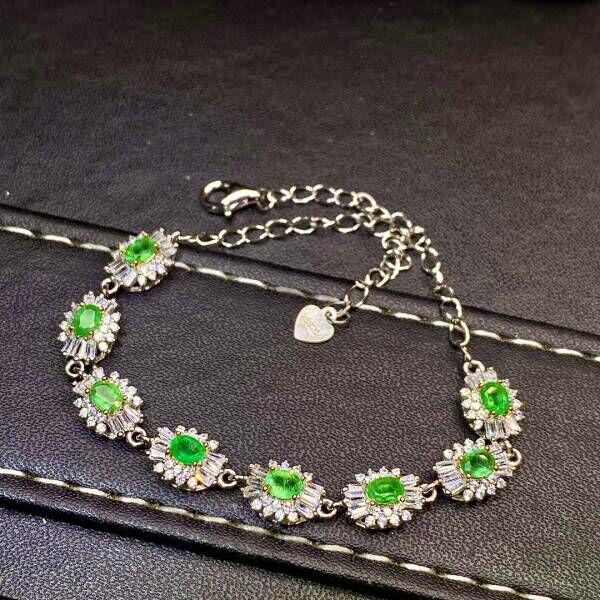 (11.14C)純天然祖母綠 手鍊