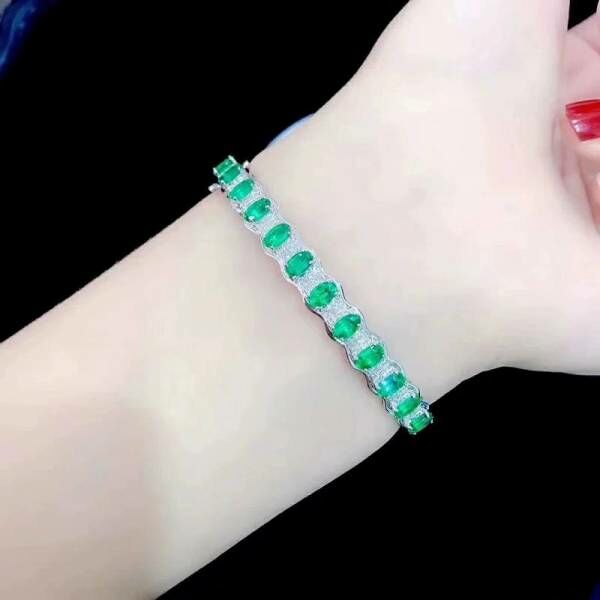 (11.14C)純天然祖母綠 手鍊