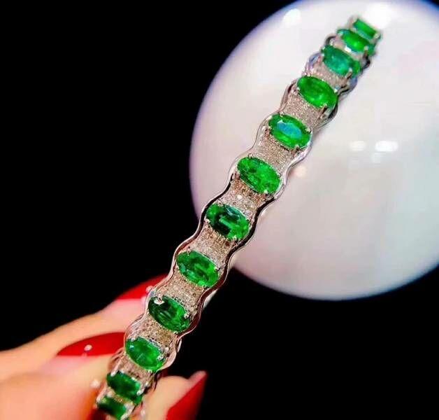 (11.14C)純天然祖母綠 手鍊