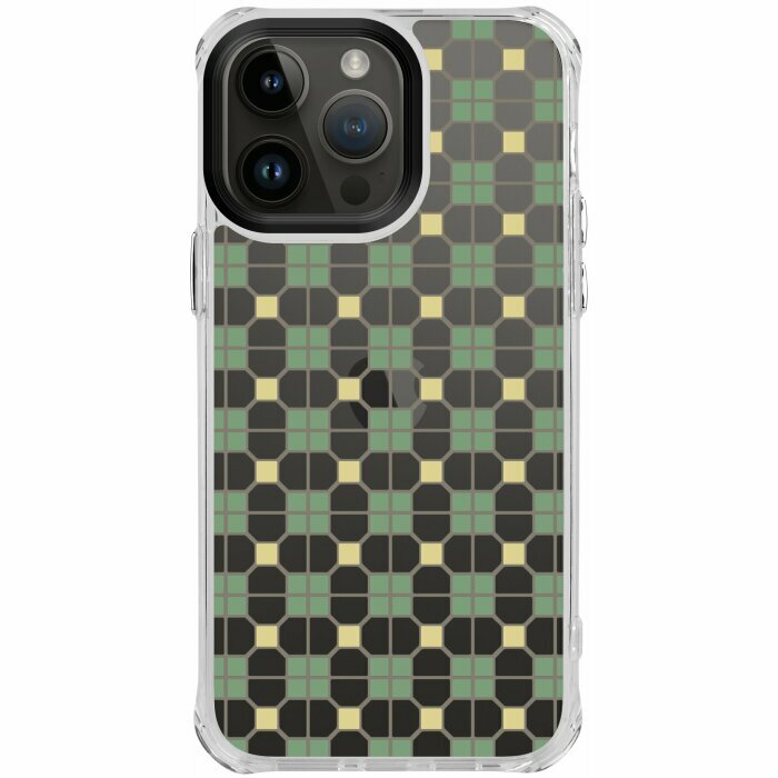 inblooom x The Hood Clear Plus Case/Old Ceramic Tile No.9/Jasmine