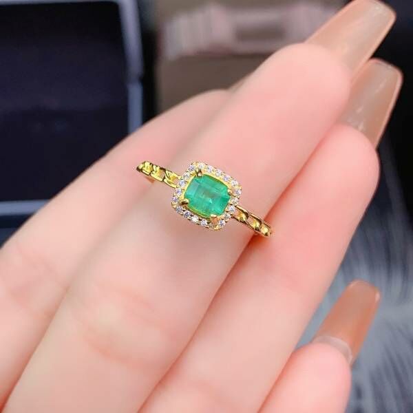 (11.14B)天然哥倫比亞祖母綠 戒指