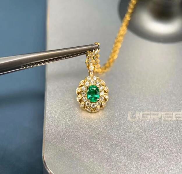 (11.14B)哥倫比亞祖母綠 吊墜