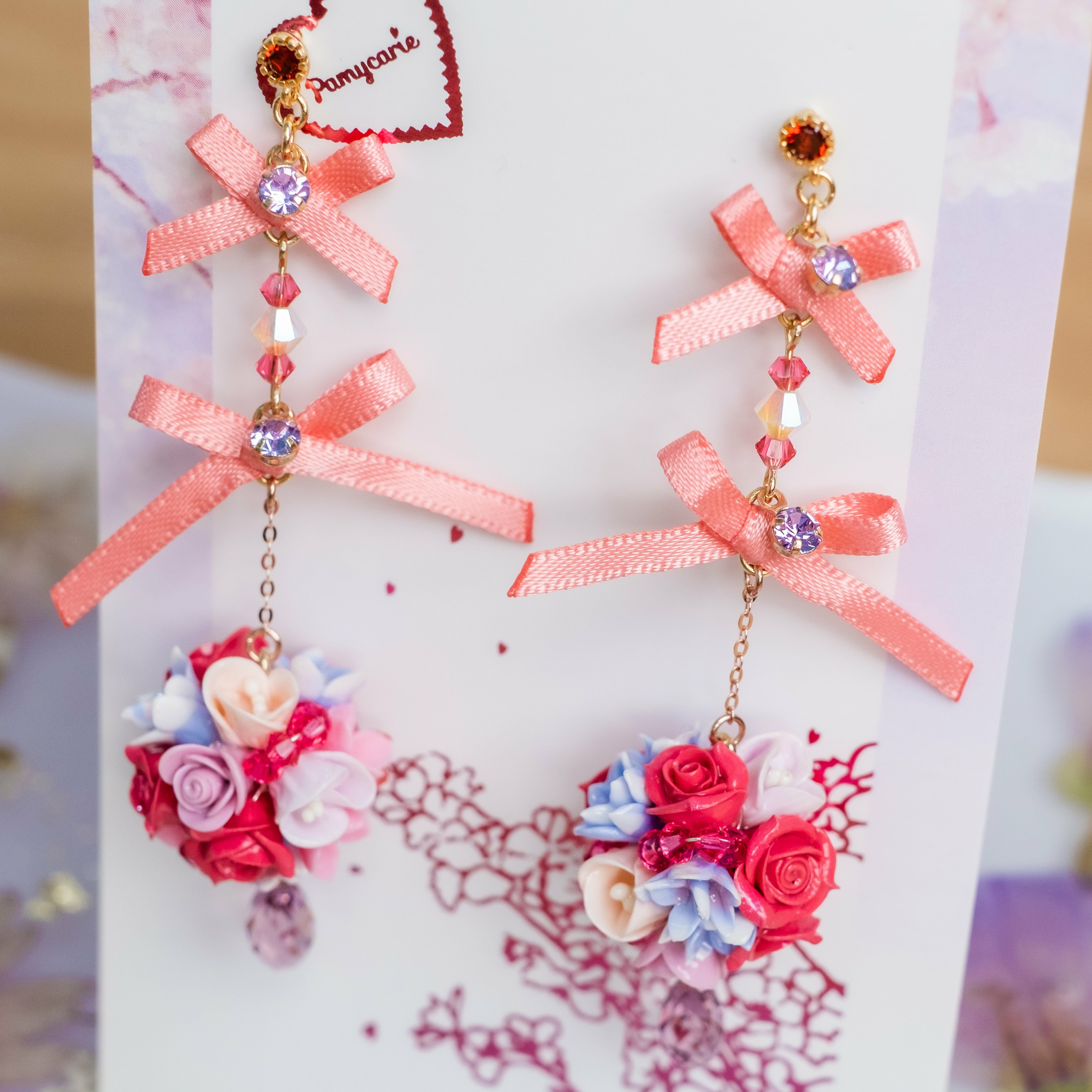 ➆ Taste Of Summer Bouquet S925 Earrings (8 Designs)