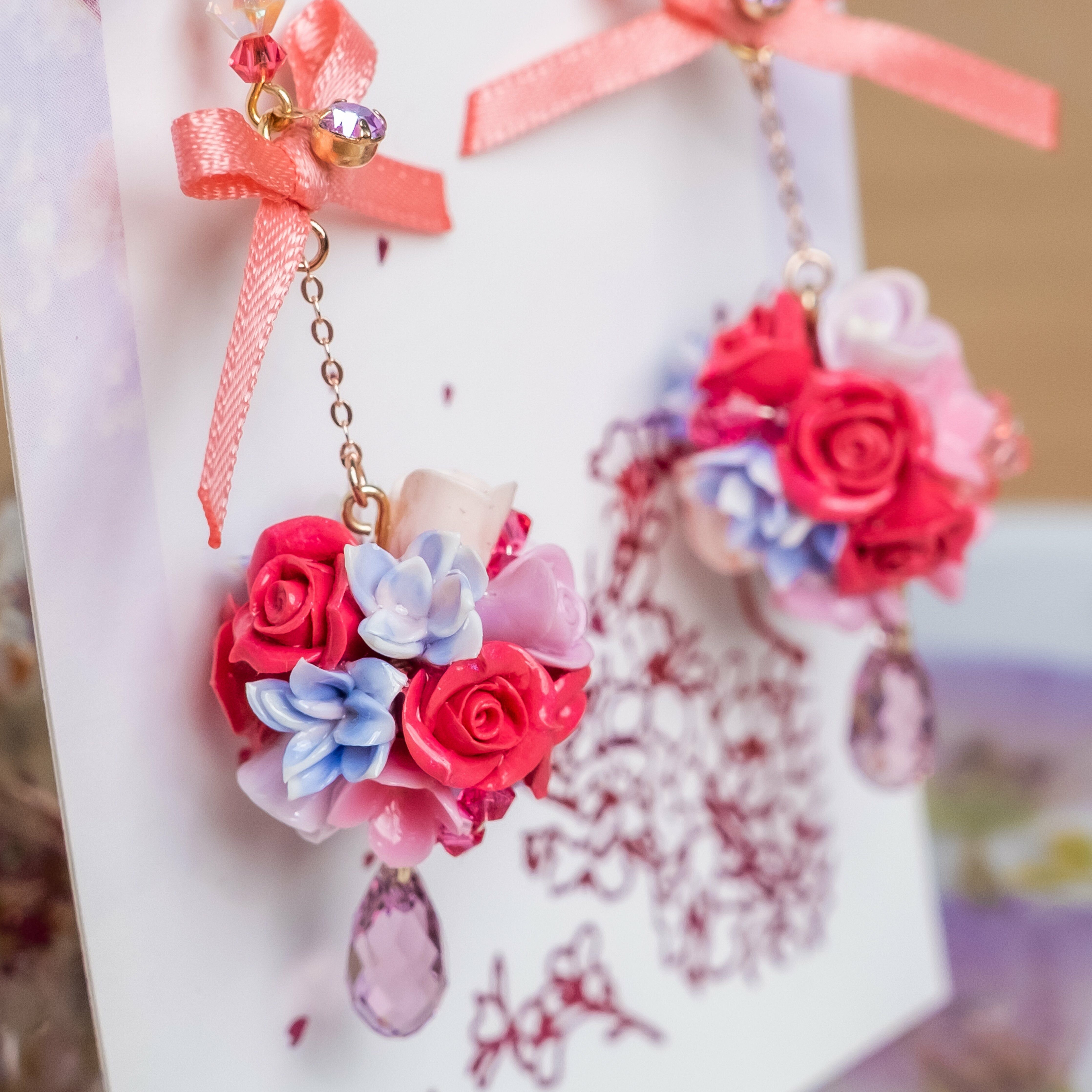 ➆ Taste Of Summer Bouquet S925 Earrings (8 Designs)