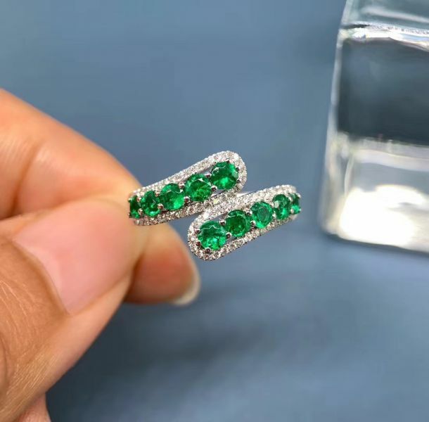 (11.14B)天然哥倫比亞祖母綠 戒指