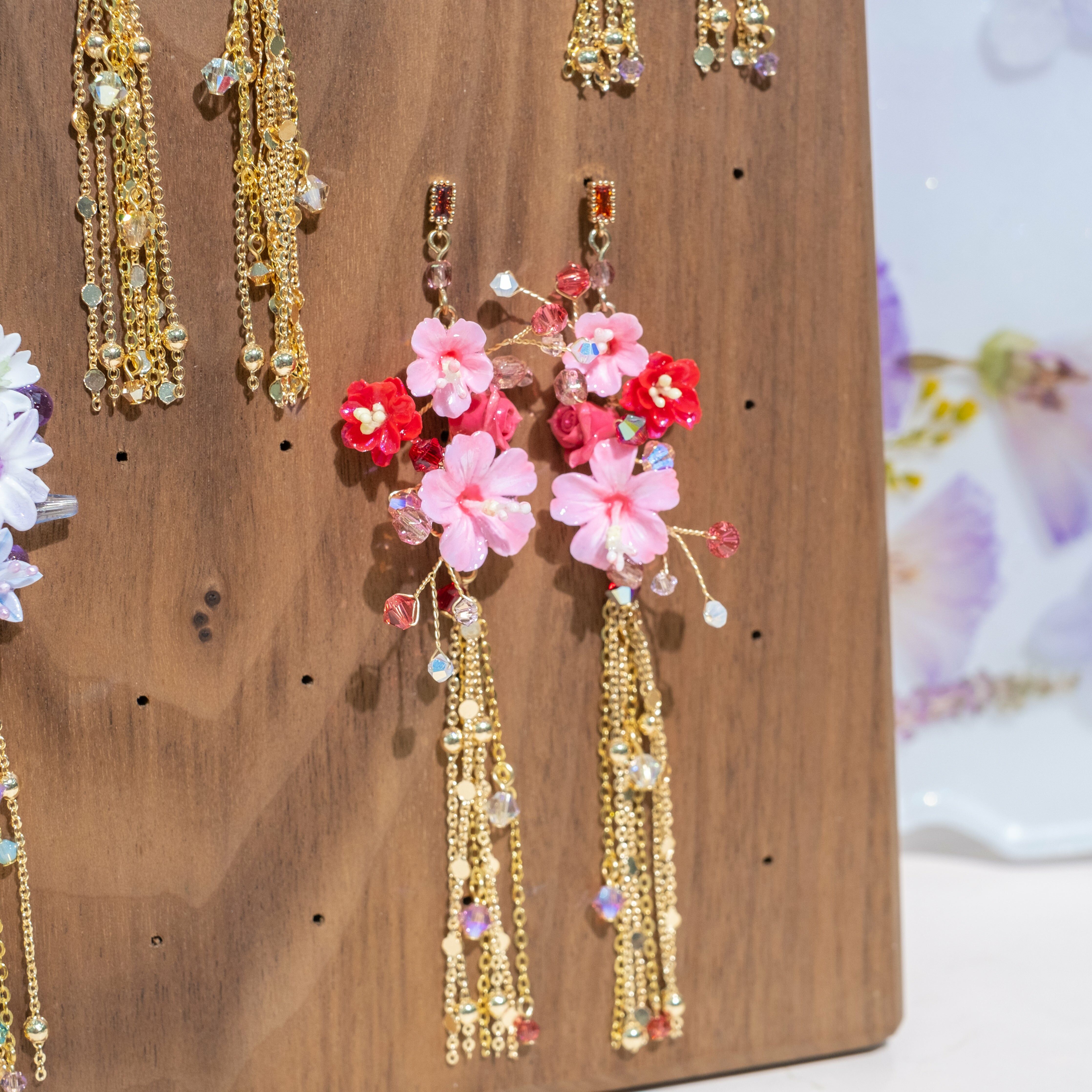 ➆ Tassel Cascade Bouquet S925 Earrings (5 Designs)