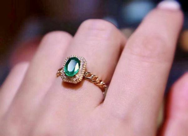 (11.14B)天然哥倫比亞祖母綠 戒指