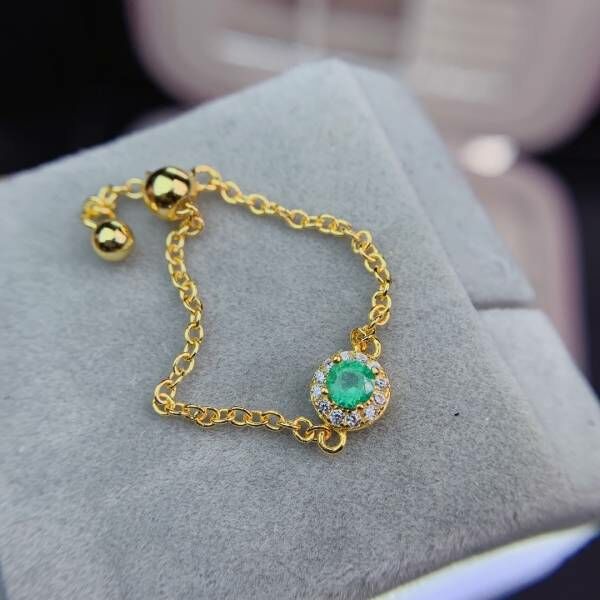 (11.14B)純天然哥倫比亞祖母綠 戒指