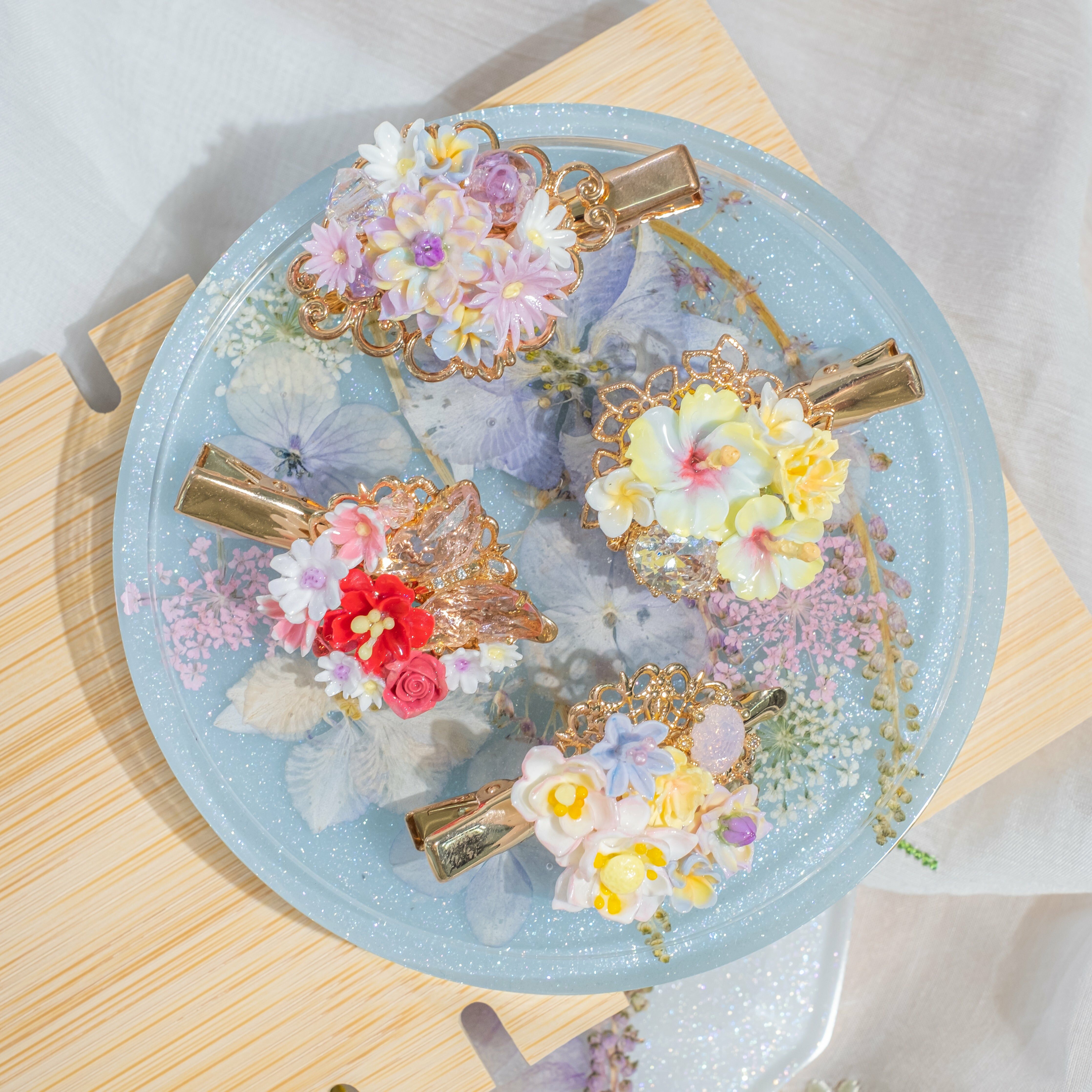 ➆ Summer Bouquet Duckbill Clip (4 Designs)