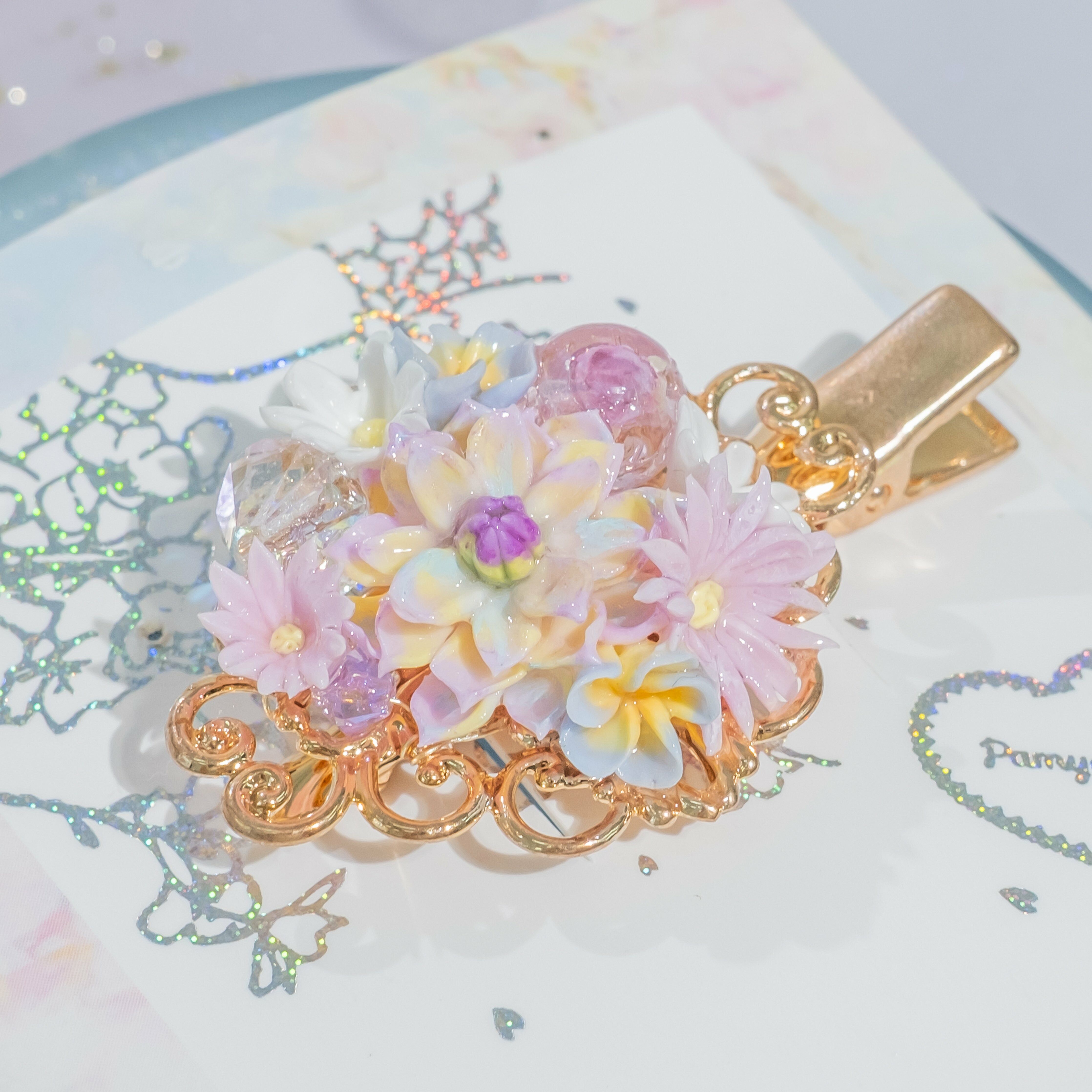➆ Summer Bouquet Duckbill Clip (4 Designs)