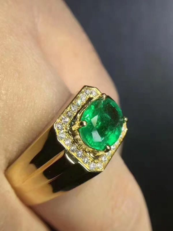 (11.14B)天然哥倫比亞祖母綠 戒指