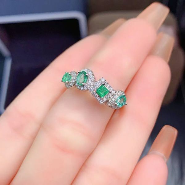 (11.14A)天然哥倫比亞祖母綠 戒指