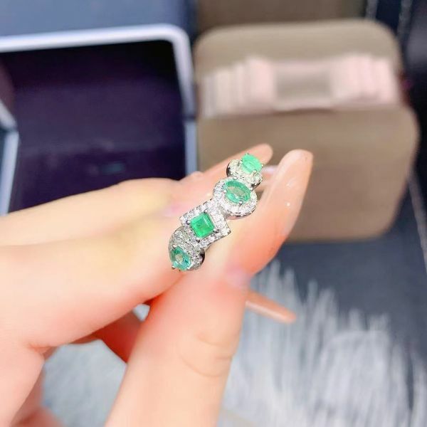 (11.14A)天然哥倫比亞祖母綠 戒指