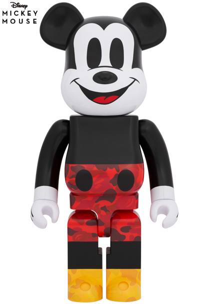 1000%  BE@RBRICK BAPE(R) MICKEY MOUSE COLOR Ver.1