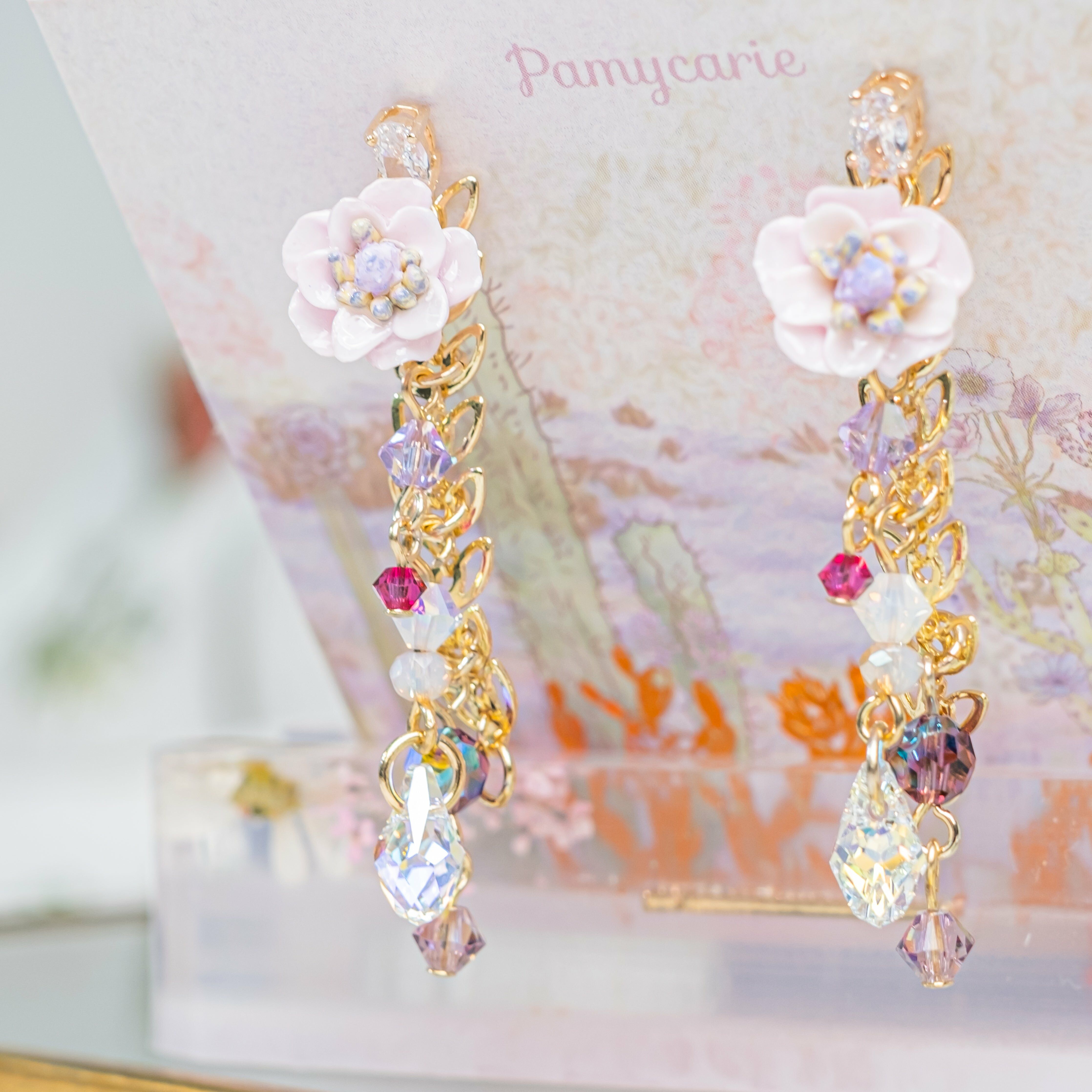 ⑩ Vine Fountain 2-way S925 Earrings (6 Designs)