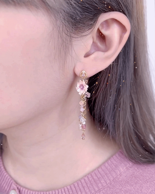 ⑩ Vine Fountain 2-way S925 Earrings (6 Designs)