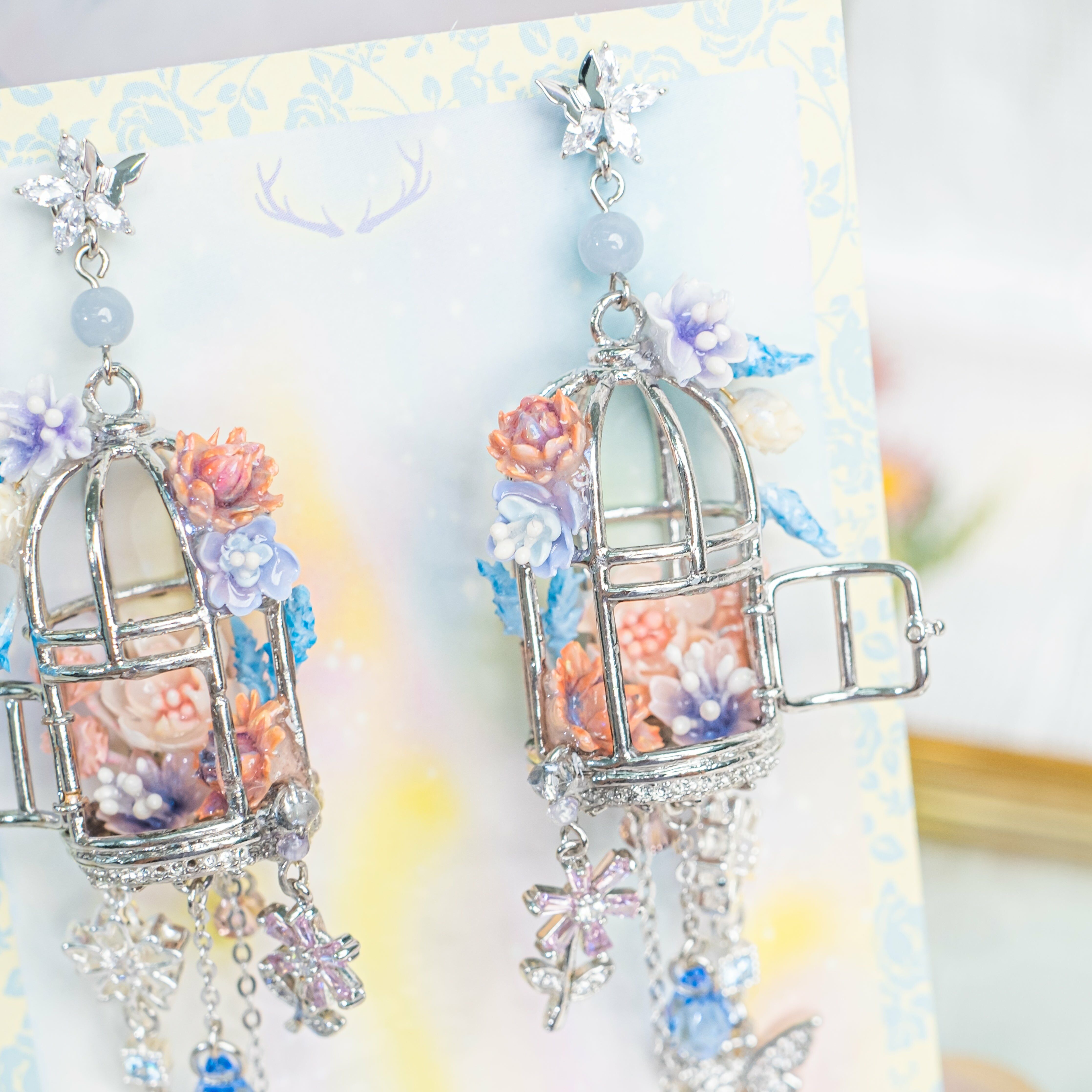 ⑩ Bird Cage S925 Earrings / Cuff Earrings (6 Designs)