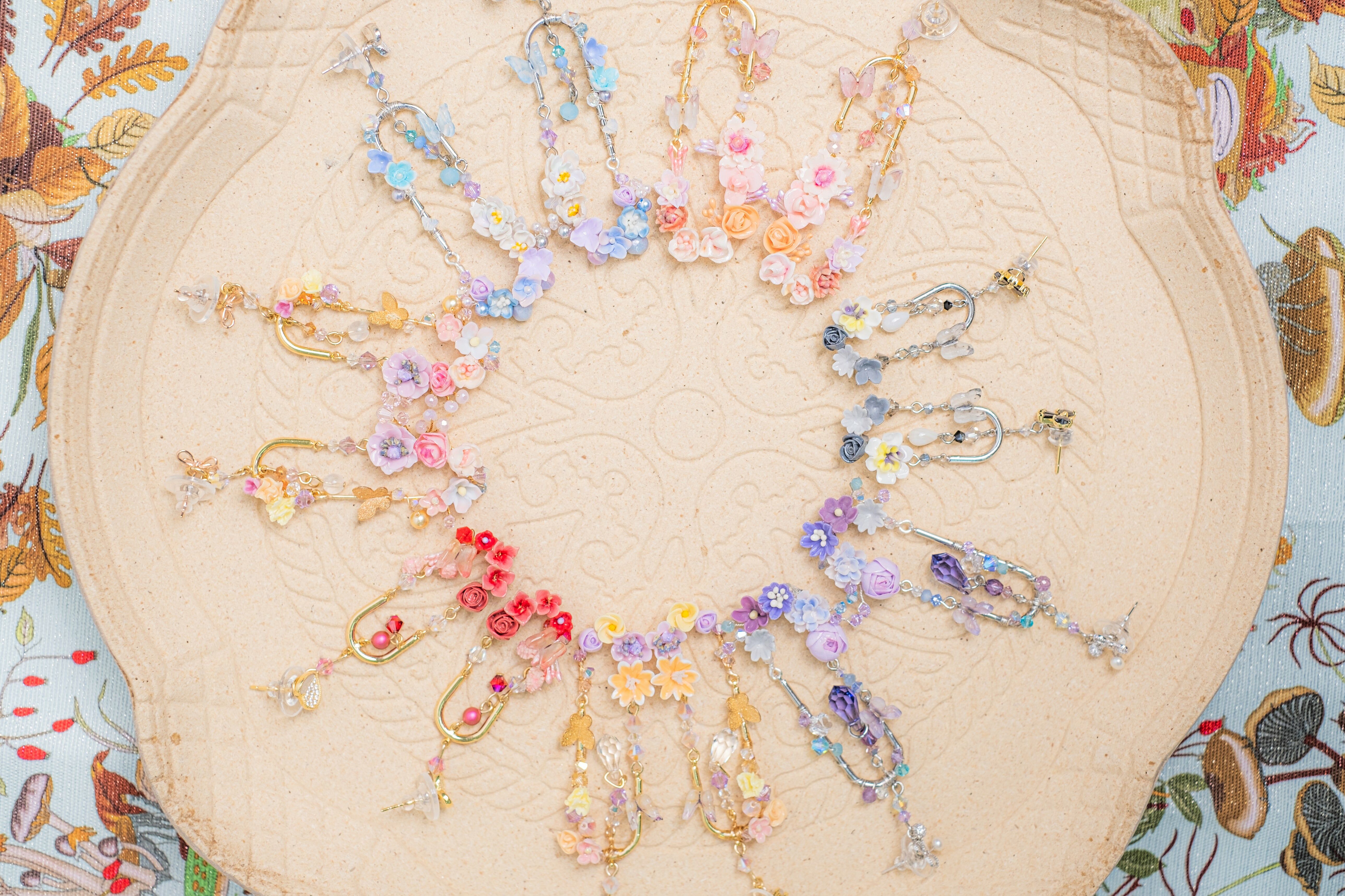 ⑩ Window Flower Box S925 Earrings (7 Designs)